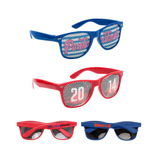 Pinhole Sticker Sunglasses Branded 2